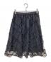 BLUE LABEL CRESTBRIDGE（ブルーレーベルクレストブリッジ）の古着「クレストブリッジチェックチュールスカート」｜ブラック