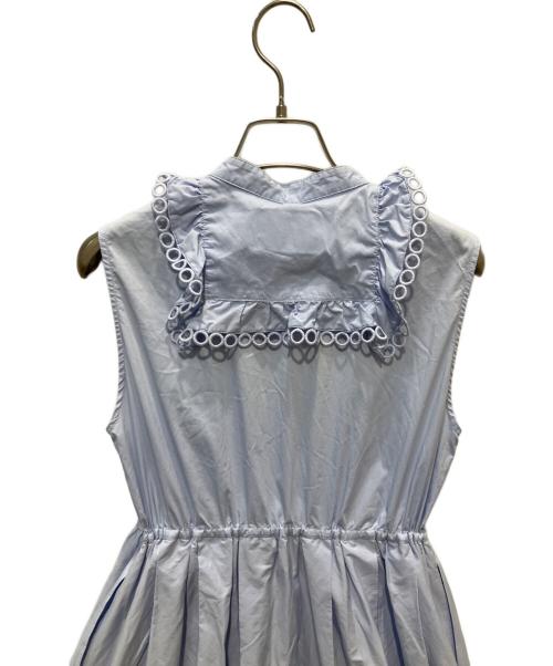 CHESTY（チェスティ）CHESTY (チェスティ) フロントデザインカットワークシャツワンピース ブルーの古着・服飾アイテム