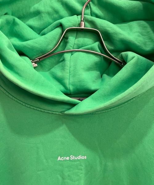 Acne studios（アクネ ストゥディオズ）Acne studios (アクネ ストゥディオズ) フランクリン ロゴプリント オーバーサイズ スウェット パーカー グリーン サイズ:Mの古着・服飾アイテム