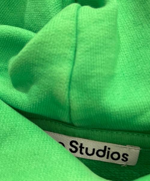 Acne studios（アクネ ストゥディオズ）Acne studios (アクネ ストゥディオズ) フランクリン ロゴプリント オーバーサイズ スウェット パーカー グリーン サイズ:Mの古着・服飾アイテム