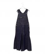 MADISON BLUEマディソンブルー）の古着「JUMPER MAXI SKIRT NO FADE DENIM」｜インディゴ
