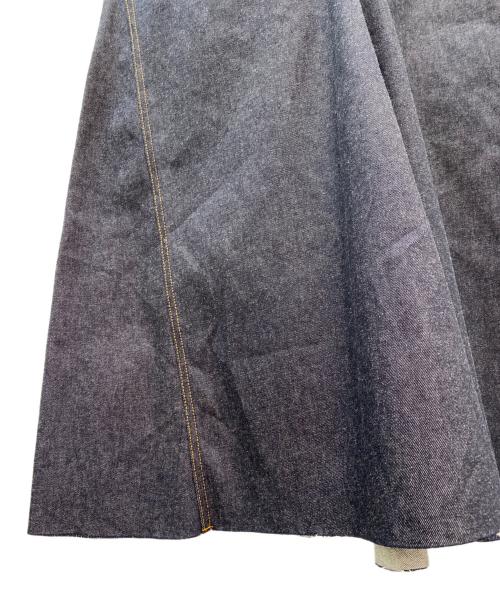 MADISON BLUE（マディソンブルー）MADISON BLUE (マディソンブルー) JUMPER MAXI SKIRT NO FADE DENIM インディゴ サイズ:01（S）の古着・服飾アイテム