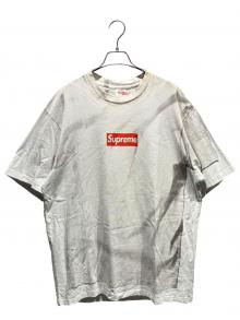 SUPREME（シュプリーム）の古着「MM6 Maison Margiela Box Logo Tee」｜ホワイト×グレー