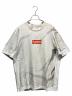SUPREME（シュプリーム）の古着「MM6 Maison Margiela Box Logo Tee」｜ホワイト×グレー