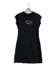 DIESEL（ディーゼル）の古着「フレンチスリーブワンピース」｜ブラック