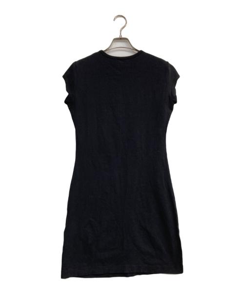DIESEL（ディーゼル）DIESEL (ディーゼル) フレンチスリーブワンピース ブラック サイズ:SIZE Lの古着・服飾アイテム