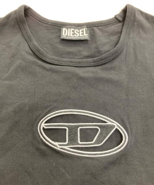 DIESEL（ディーゼル）DIESEL (ディーゼル) フレンチスリーブワンピース ブラック サイズ:SIZE Lの古着・服飾アイテム