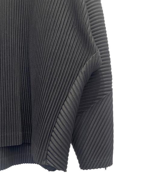 HOMME PLISSE ISSEY MIYAKE（オム プリッセ イッセイ ミヤケ）HOMME PLISSE ISSEY MIYAKE (オム プリッセ イッセイ ミヤケ) プリーツカットソー ブラック サイズ:3の古着・服飾アイテム
