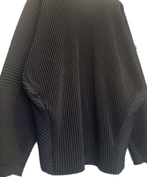 HOMME PLISSE ISSEY MIYAKE（オム プリッセ イッセイ ミヤケ）HOMME PLISSE ISSEY MIYAKE (オム プリッセ イッセイ ミヤケ) プリーツカットソー ブラック サイズ:3の古着・服飾アイテム