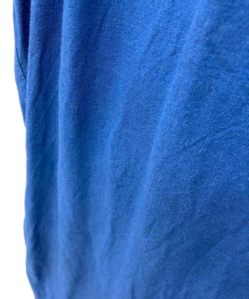 MICA&DEAL（マイカアンドディール）MICA&DEAL (マイカアンドディール) リネンタックショルダーワンピース ブルー サイズ:38の古着・服飾アイテム
