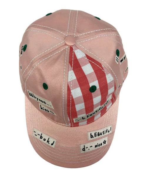 b.Eautiful（ビービューティフル）b.Eautiful (ビービューティフル) Shoma Mitani Kiss <3 Low Profile Hat ピンクの古着・服飾アイテム