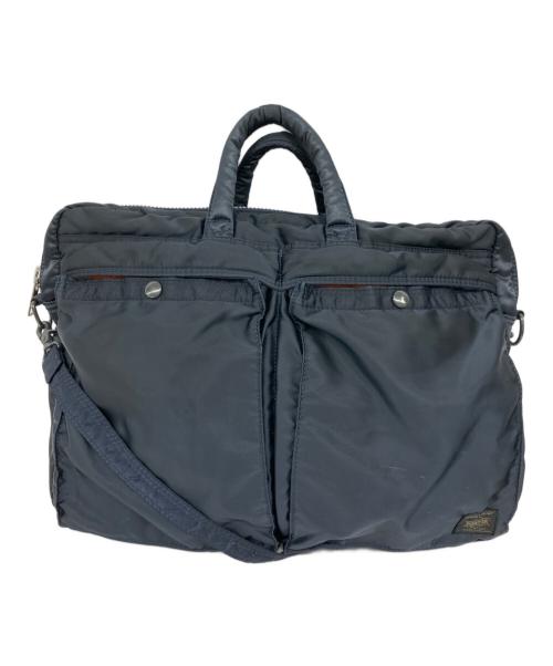 HEAD PORTER（ヘッドポーター）HEAD PORTER (ヘッドポーター) 2WAY BRIEFCASE ネイビーの古着・服飾アイテム