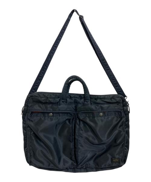 HEAD PORTER（ヘッドポーター）HEAD PORTER (ヘッドポーター) 2WAY BRIEFCASE ネイビーの古着・服飾アイテム