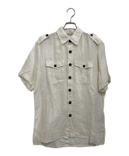 PT TORINO（ピーティートリノ）PT TORINO (ピーティートリノ) リネンシャツ アイボリー サイズ:40の古着・服飾アイテム