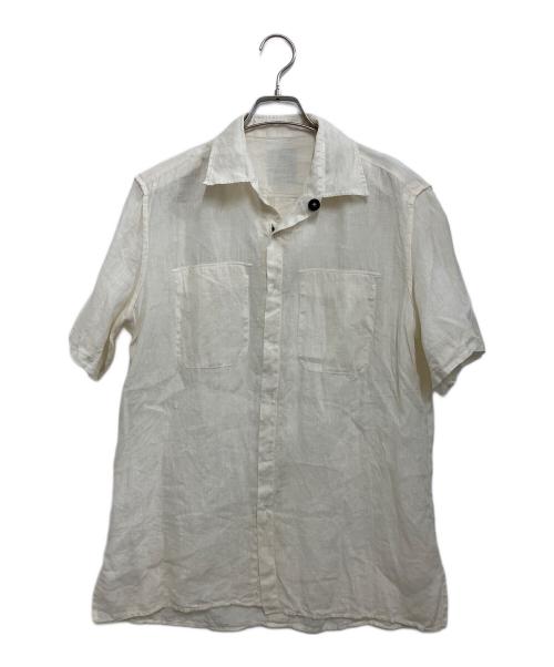 PT TORINO（ピーティートリノ）PT TORINO (ピーティートリノ) リネンシャツ アイボリー サイズ:40の古着・服飾アイテム