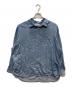 Loungedress（ラウンジドレス）の古着「シアーデニムタックシャツ」｜ブルー