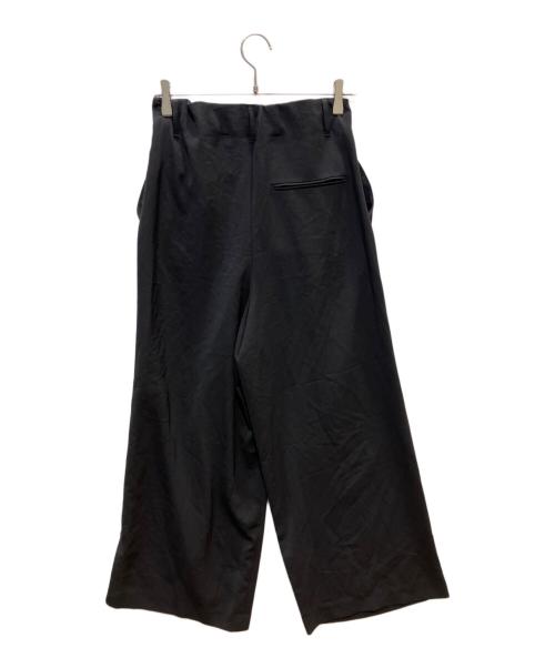 journal standard L'essage（ジャーナルスタンダード レサージュ）journal standard L'essage (ジャーナルスタンダード レサージュ) ウォッシャブル TTツイル ラップパンツ ブラック サイズ:36の古着・服飾アイテム