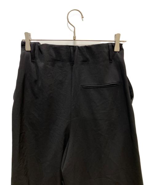 journal standard L'essage（ジャーナルスタンダード レサージュ）journal standard L'essage (ジャーナルスタンダード レサージュ) ウォッシャブル TTツイル ラップパンツ ブラック サイズ:36の古着・服飾アイテム