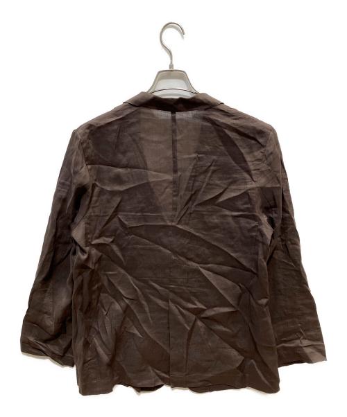 Spick and Span（スピック＆スパン）Spick and Span (スピック＆スパン) ラミーミックスシアージャケット ブラウン サイズ:38の古着・服飾アイテム