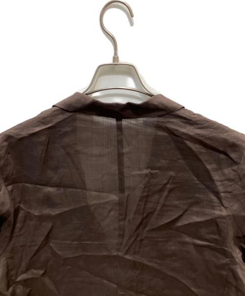 Spick and Span（スピック＆スパン）Spick and Span (スピック＆スパン) ラミーミックスシアージャケット ブラウン サイズ:38の古着・服飾アイテム