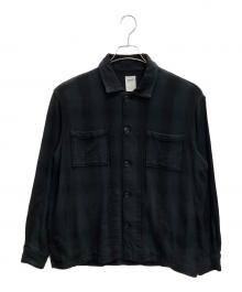 RHC Ron Herman（アールエイチシー ロンハーマン）の古着「Ombre Plaid Shirt」｜ブラック
