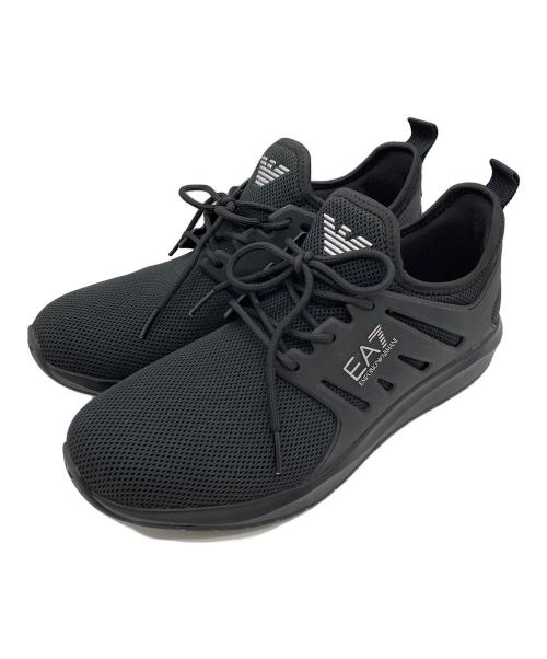 EA7 EMPORIO ARMANI（EA7 エンポリオアルマーニ）EA7 EMPORIO ARMANI (EA7 エンポリオアルマーニ) メッシュスニーカーX8X052 ブラック サイズ:42の古着・服飾アイテム