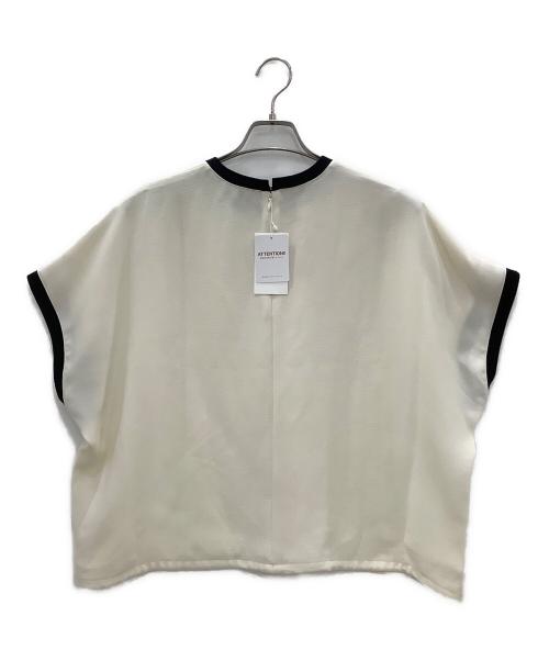 UNITED ARROWS（ユナイテッドアローズ）UNITED ARROWS (ユナイテッドアローズ) COMFY ドルマン ショートスリーブ ブラウス アイボリー サイズ:Lの古着・服飾アイテム