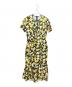 LOEWE（ロエベ）の古着「Daisy Ruffle Gathered Dress」｜ブラック×イエロー