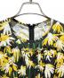 中古・古着 LOEWE (ロエベ) Daisy Ruffle Gathered Dress ブラック×イエロー サイズ:40：30000円
