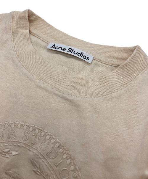 Acne studios（アクネ ストゥディオズ）ACNE STUDIOS (アクネ ストゥディオズ) 刺繍Tシャツ アイボリー サイズ:ＸＳの古着・服飾アイテム