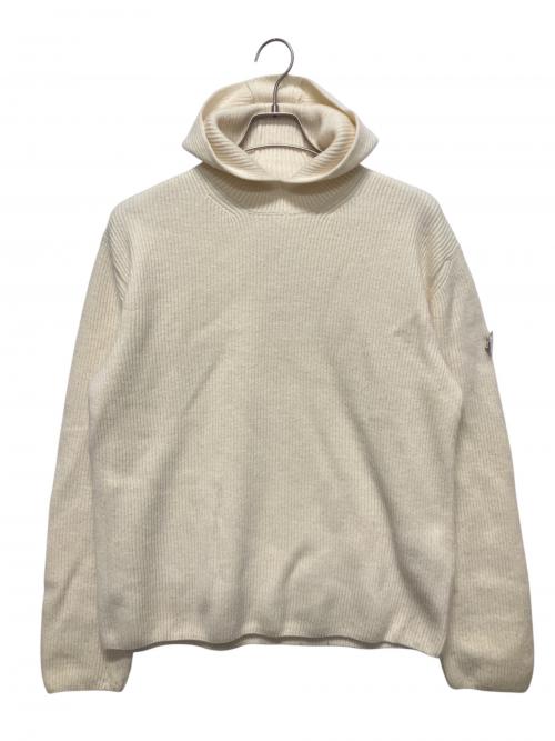 MONCLER（モンクレール）MONCLER (モンクレール) JIL SANDER (ジルサンダー) ニットパーカー アイボリー サイズ:Lの古着・服飾アイテム