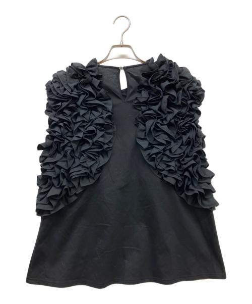 rosy monster（ロージーモンスター）rosy monster (ロージーモンスター) frill garden sleeveless tops ブラック サイズ:SIZE Freeの古着・服飾アイテム