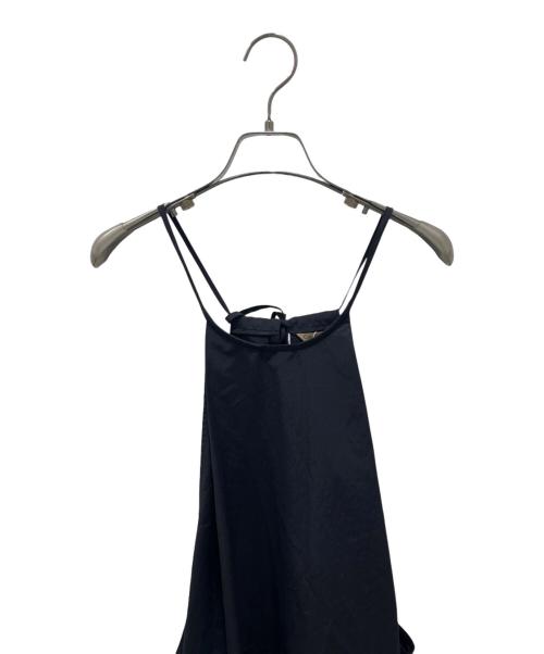 Curensology（カレンソロジー）Curensology (カレンソロジー) タフタキャミソールワンピース ブラック サイズ:Free 未使用品の古着・服飾アイテム