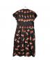 PINK HOUSE (ピンクハウス) 皿チェリーワンピース/Cherry-print dress ブラック サイズ:－：15000円