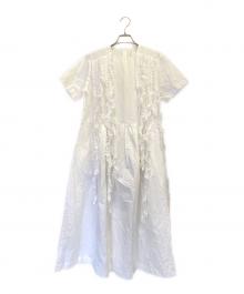TAO COMME des GARCONS（タオ コムデギャルソン）の古着「半袖ワンピース トリココムデ タオ」｜ホワイト