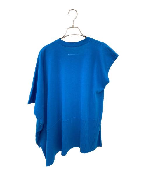 MM6 Maison Margiela（エムエムシックスメゾンマルジェラ）MM6 Maison Margiela (エムエムシックスメゾンマルジェラ) ノースリーブサイドスリットカーディガン ブルー サイズ:XSの古着・服飾アイテム
