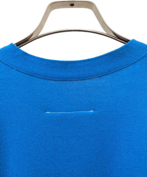 MM6 Maison Margiela（エムエムシックスメゾンマルジェラ）MM6 Maison Margiela (エムエムシックスメゾンマルジェラ) ノースリーブサイドスリットカーディガン ブルー サイズ:XSの古着・服飾アイテム