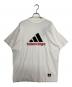 BALENCIAGA（バレンシアガ）の古着「オーバーサイズTシャツ ネイビー」｜ホワイト