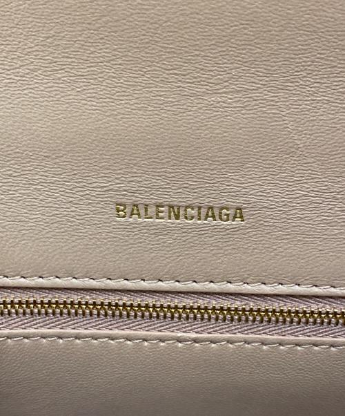 BALENCIAGA（バレンシアガ）BALENCIAGA (バレンシアガ) Hourglass ハンドバッグ スモール ベージュ サイズ:スモール/SMALLの古着・服飾アイテム
