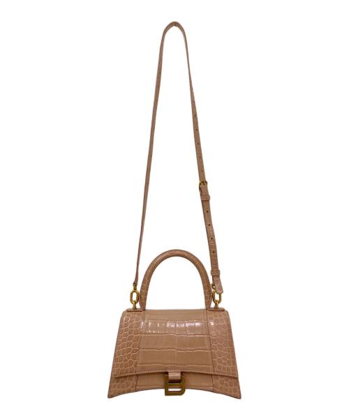 BALENCIAGA（バレンシアガ）BALENCIAGA (バレンシアガ) Hourglass ハンドバッグ スモール ベージュ サイズ:スモール/SMALLの古着・服飾アイテム