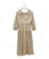 HER LIP TO（ハーリップトゥ）の古着「Pleated Open Shirt Dress」｜ベージュ