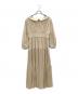 HER LIP TO (ハーリップトゥ) Pleated Open Shirt Dress ベージュ サイズ:M 未使用品：10000円