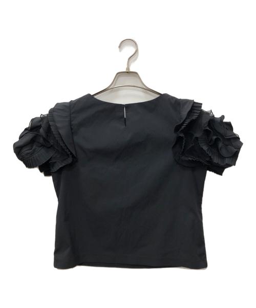 MAiSON HER LIP TO（メゾン ハーリップトゥ）MAiSON HER LIP TO (メゾン ハーリップトゥ) Rose Sleeve Top ブラック サイズ:SIZE Sの古着・服飾アイテム