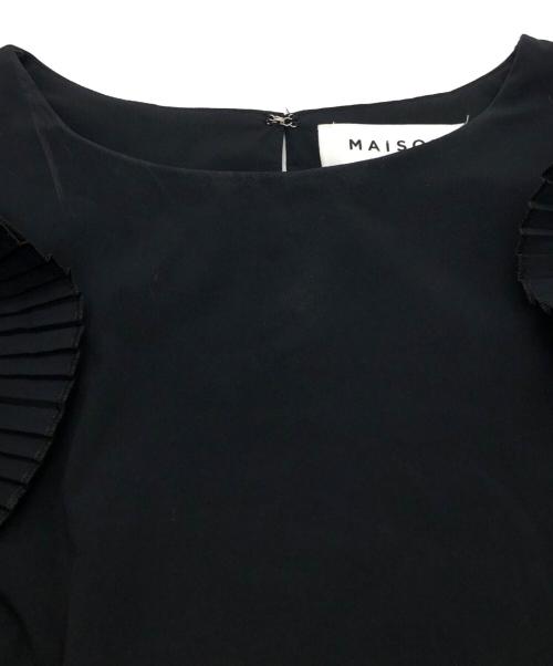 MAiSON HER LIP TO（メゾン ハーリップトゥ）MAiSON HER LIP TO (メゾン ハーリップトゥ) Rose Sleeve Top ブラック サイズ:SIZE Sの古着・服飾アイテム