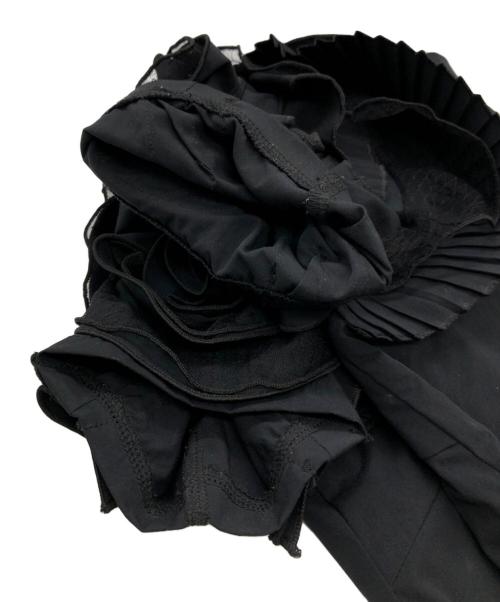 MAiSON HER LIP TO（メゾン ハーリップトゥ）MAiSON HER LIP TO (メゾン ハーリップトゥ) Rose Sleeve Top ブラック サイズ:SIZE Sの古着・服飾アイテム
