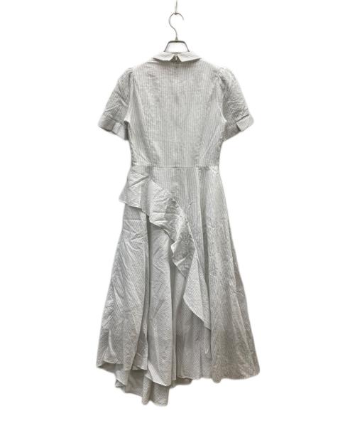HER LIP TO（ハーリップトゥ）Her lip to (ハーリップトゥ) Striped Asymmetrical Shirt Dress ホワイト サイズ:Mの古着・服飾アイテム