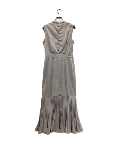 L'Or（ロル）L'Or (ロル) Mermaid Pleats Dress グレー サイズ:Mの古着・服飾アイテム