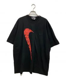 BLACK COMME des GARCONS×NIKE（ブラックコムデギャルソン×ナイキ）の古着「プリントTシャツ」｜ブラック