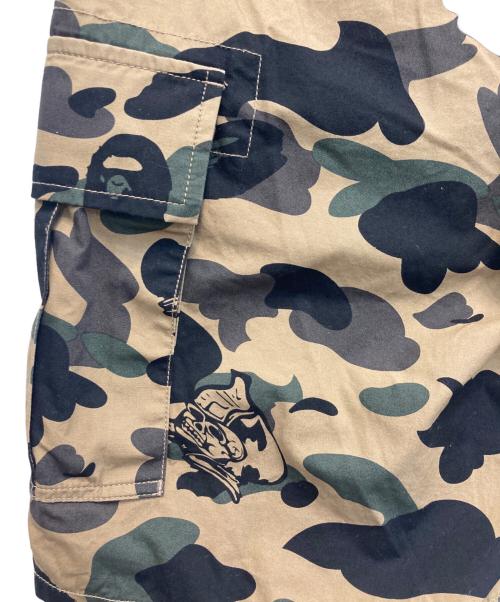 URSUS BAPE（アーサスベイプ）URSUS BAPE (アーサスベイプ) スカル・BAPE ファーストカモ ハーフパンツ ベージュ サイズ:Mの古着・服飾アイテム