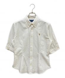 RALPH LAUREN（ラルフローレン）の古着「ボタンダウン半袖シャツ」｜ホワイト